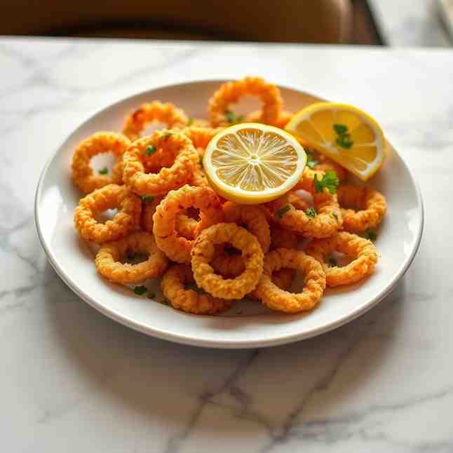 Crispy Gluten-Free Calamari with Lemon | Easy Recipe